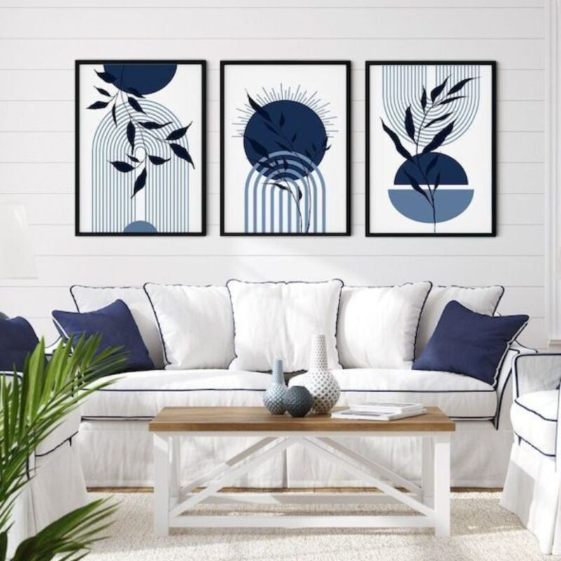 Mid century bleu